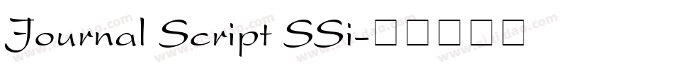 Journal Script SSi字体转换